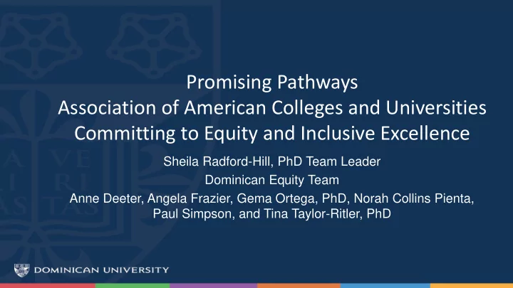 promising pathways