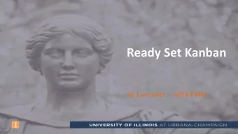 Ready Set Kanban  AJ Lavender  AITS PMO  What in the world is Kanban?  Taiichi Ohno