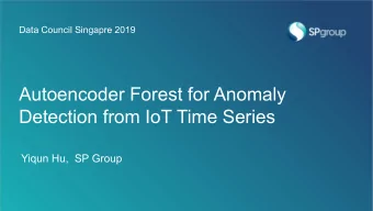 &lt;Title&gt;  Yiqun Hu,  SP Group  Agenda    Condition monitoring &amp; anomaly detection