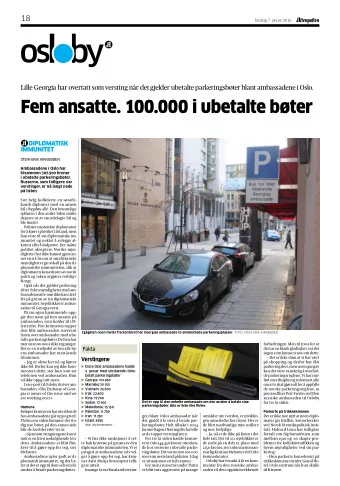 Fem ansatte. 100.000 i ubetalte bter  DIPLOMATISK  IMMUNITET  STEIN ERIK KIRKEBEN