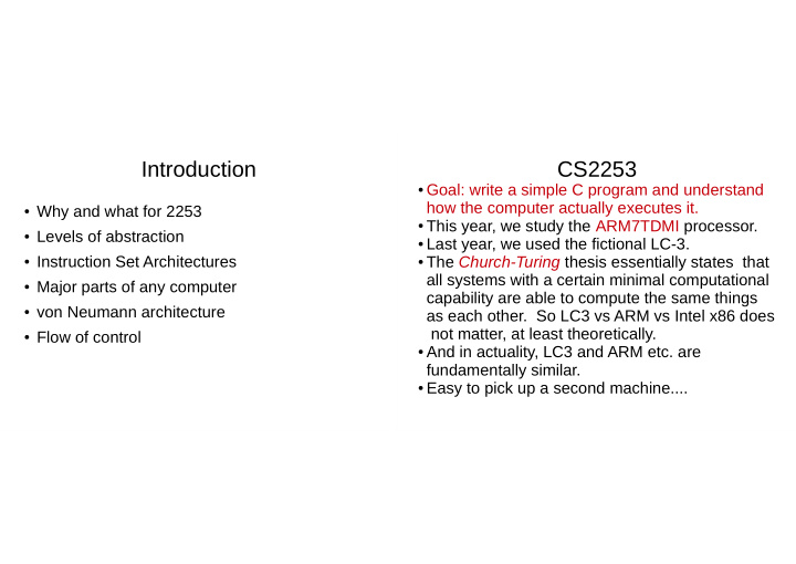 introduction cs2253