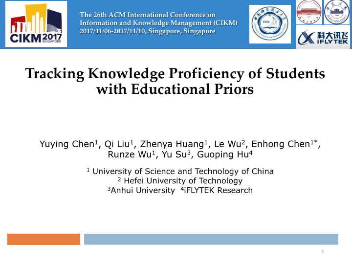 tracking knowledge proficiency of students with