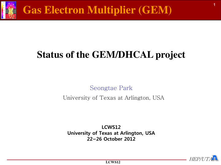 gas electron multiplier gem