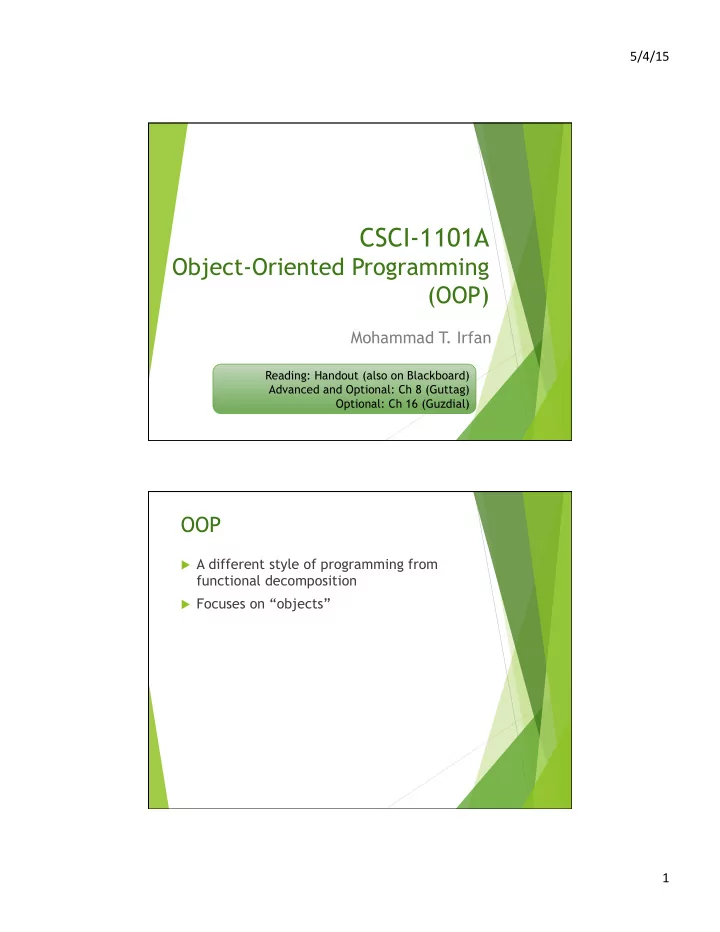 csci 1101a