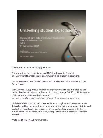 The abstract for this presentation and PDF of slides can be found at: