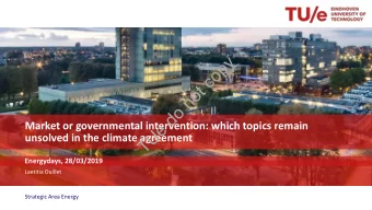 y  p  o  c  t  o  n  o  d  e  Market or governmental intervention: which topics remain  U  unsolved