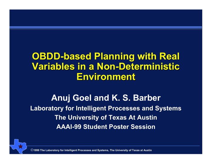 obdd based planning with real based planning with real