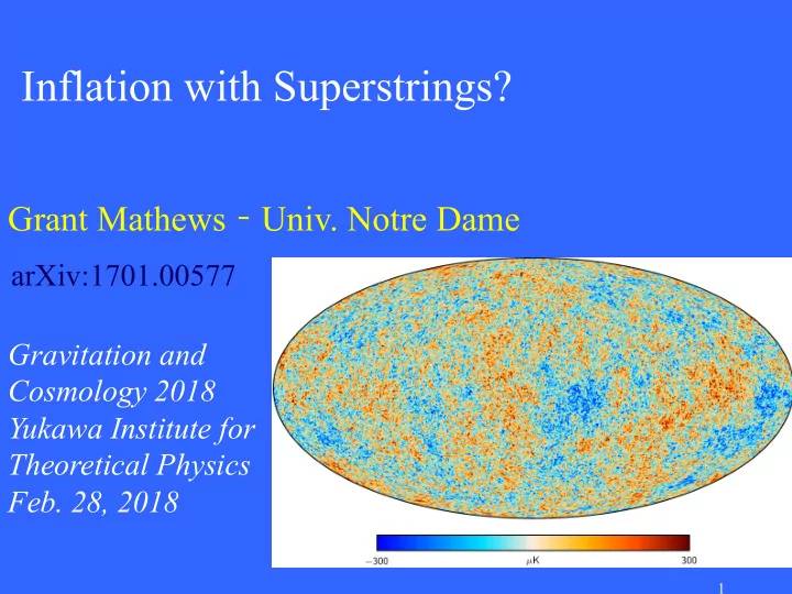 inflation with superstrings