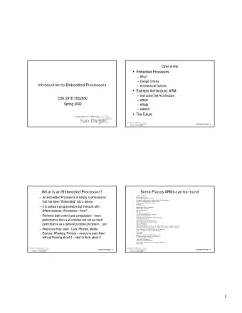 1  What is it Really?  ARM Chips  ARM Chips  ARM Chips  ARM Chips   Typically an Embedded