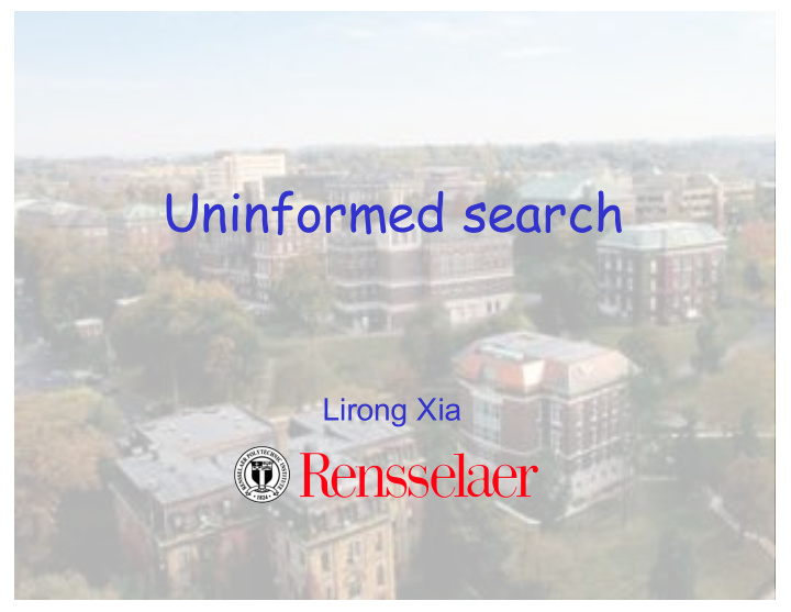 uninformed search