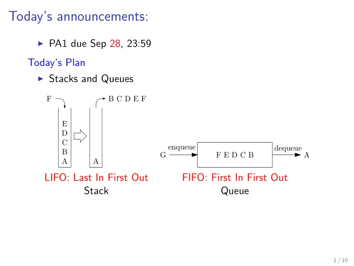 today s announcements