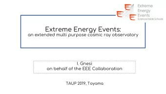 Introduction  scopes and structure  the EEE station  MRPC technology  telescopes