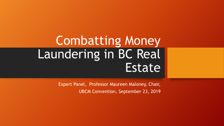 combatting money laundering in bc real estate