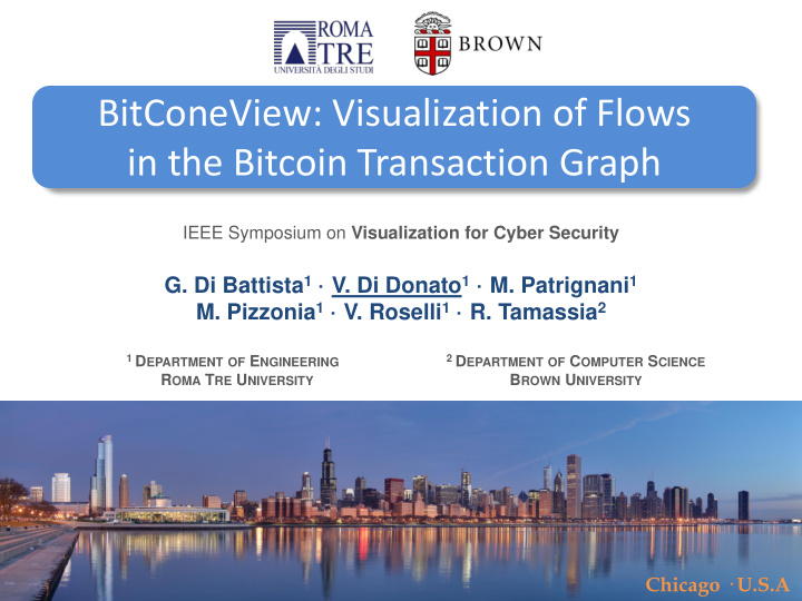 bitconeview visualization of flows