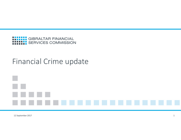 financial crime update