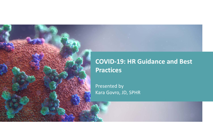 covid 19 hr guidance and best practices