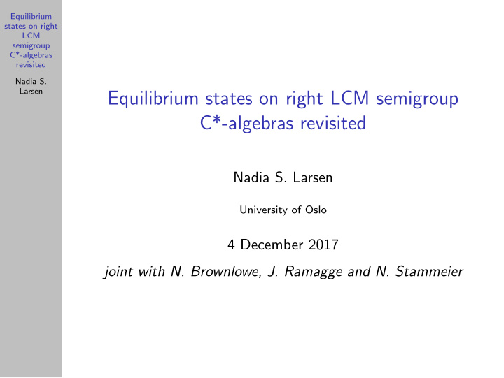 equilibrium states on right lcm semigroup c algebras