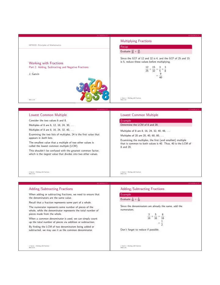 multiplying fractions