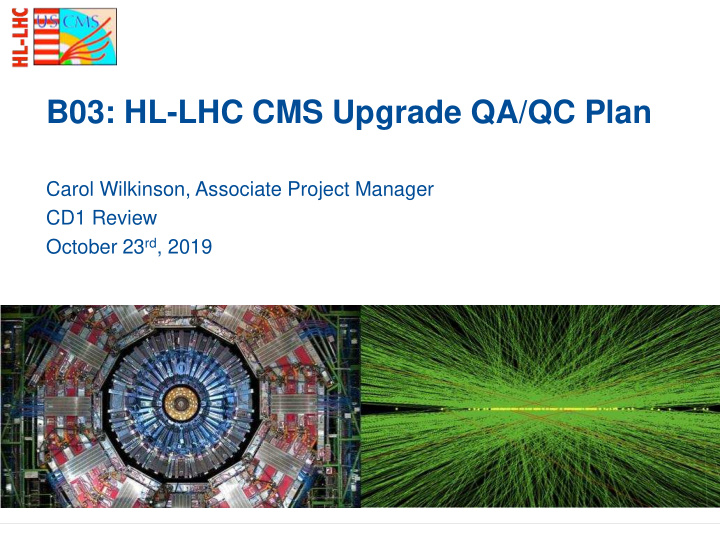 b03 hl lhc cms upgrade qa qc plan