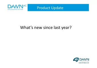 Whats new since last year?  www.4s-dawn.com  Product Update  Dosing Instructions  Total Mg in