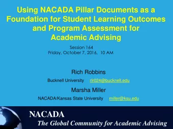 NACADA  The Global Community for Academic Advising  The Global Community for Academic Advising