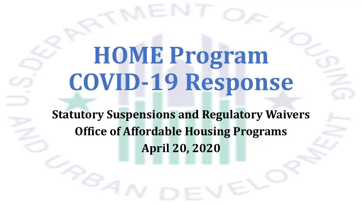 home program