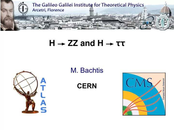 h zz and h