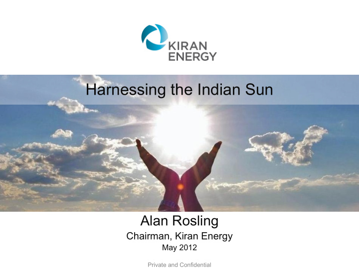 harnessing the indian sun