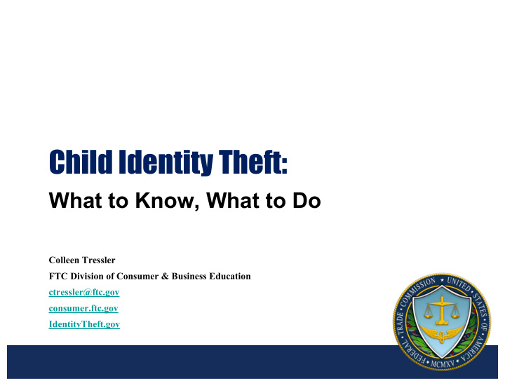 child identity theft