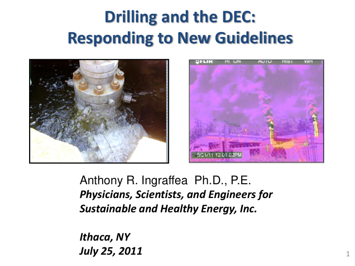drilling and the dec responding to new guidelines