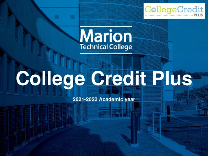 college credit plus