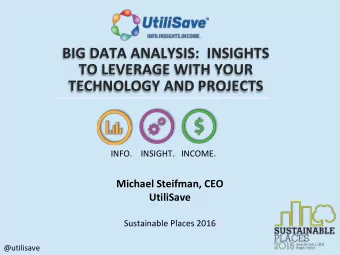 TO LEVERAGE WITH YOUR  TECHNOLOGY AND PROJECTS  INFO.    INSIGHT.   INCOME.  Michael Steifman, CEO