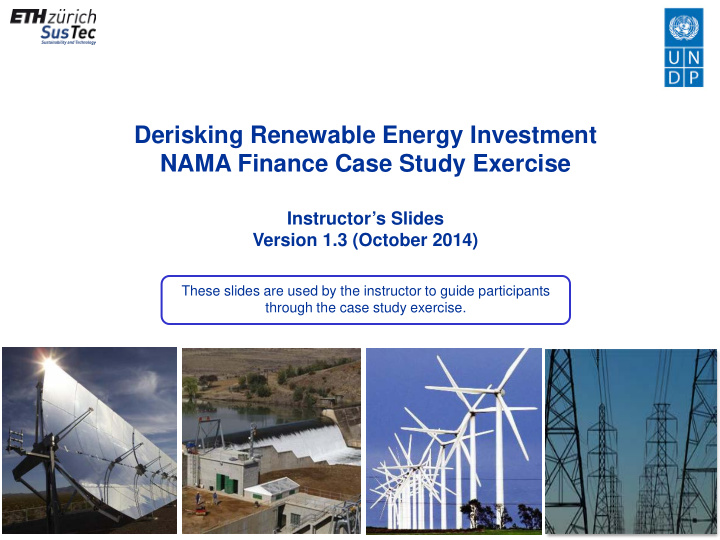 derisking renewable energy investment nama finance case
