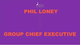 PHIL LONEY  GROUP CHIEF EXECUTIVE  Our AGM is  an important  day for us  HEAD  HEADLINE  LINE FIN