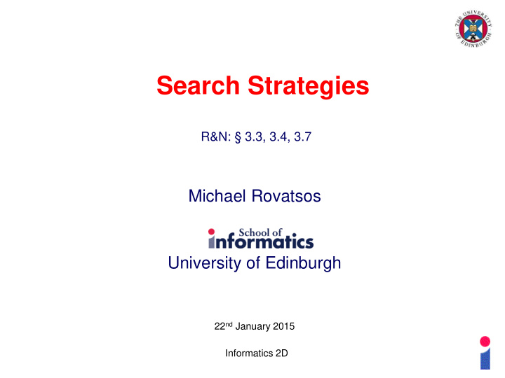 search strategies