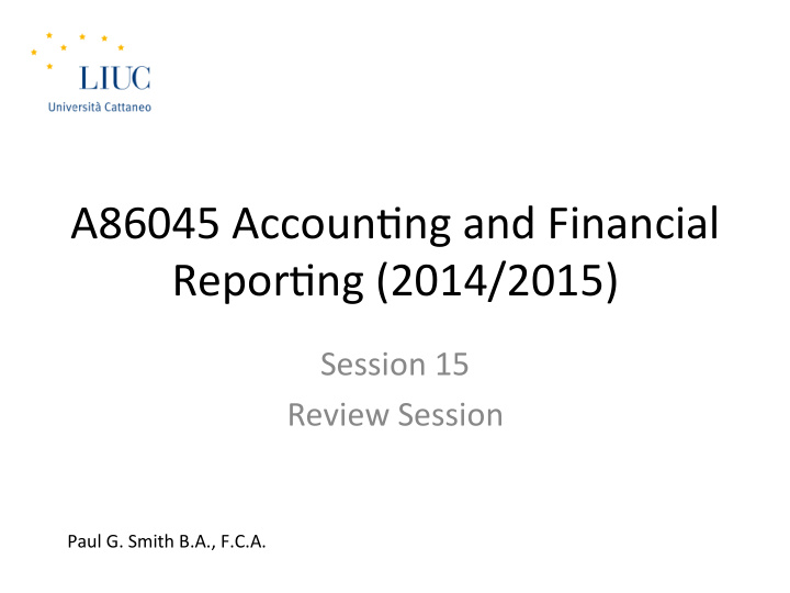 a86045 accoun ng and financial repor ng 2014 2015