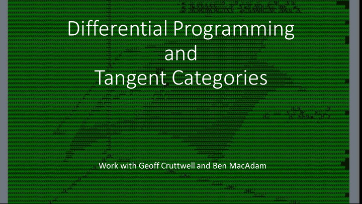 differential programming and tangent categories