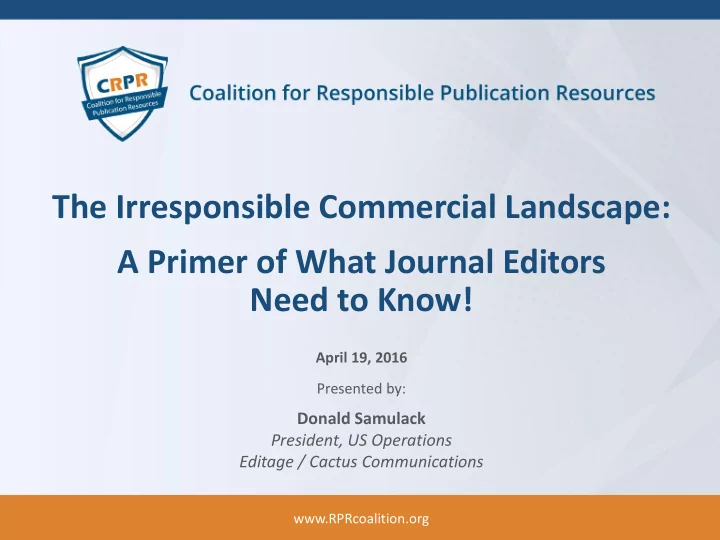 the irresponsible commercial landscape a primer of what