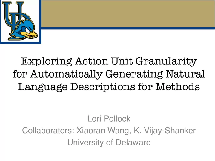 exploring action unit granularity for automatically
