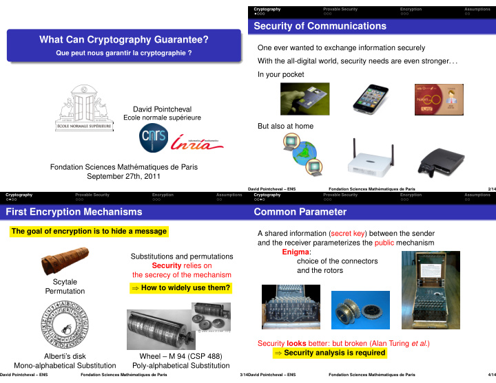 security of communications what can cryptography guarantee