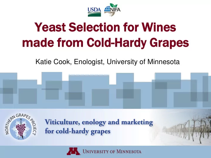 yeast ast selection for wines s made from co cold ha