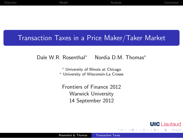 transaction taxes in a price maker taker market