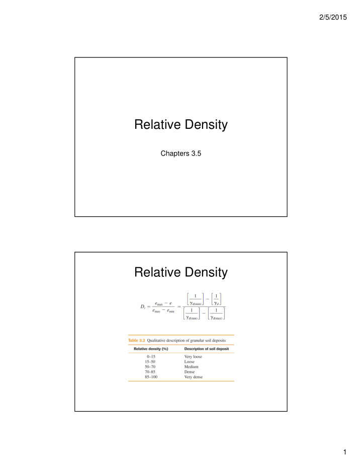 relative density