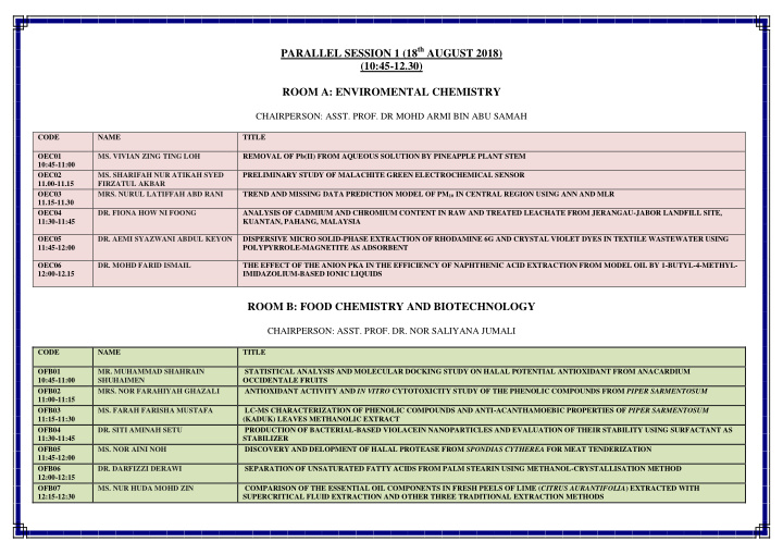 parallel session 1 18 th august 2018 10 45 12 30 room a