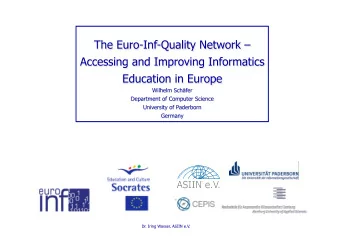 Lisbon-Strategy: European Knowledge Society - Bologna Process : Creation of a European