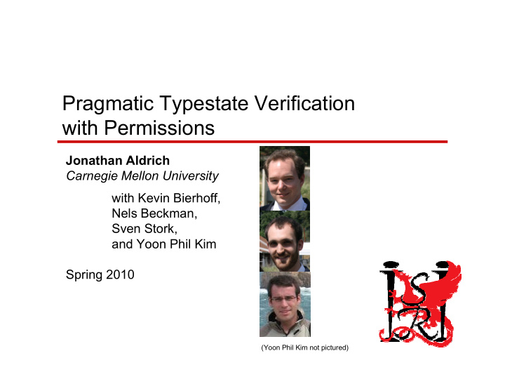 pragmatic typestate verification with permissions