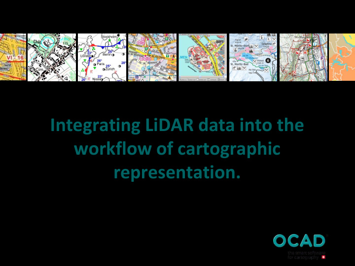 integrating lidar data into the integrating lidar data