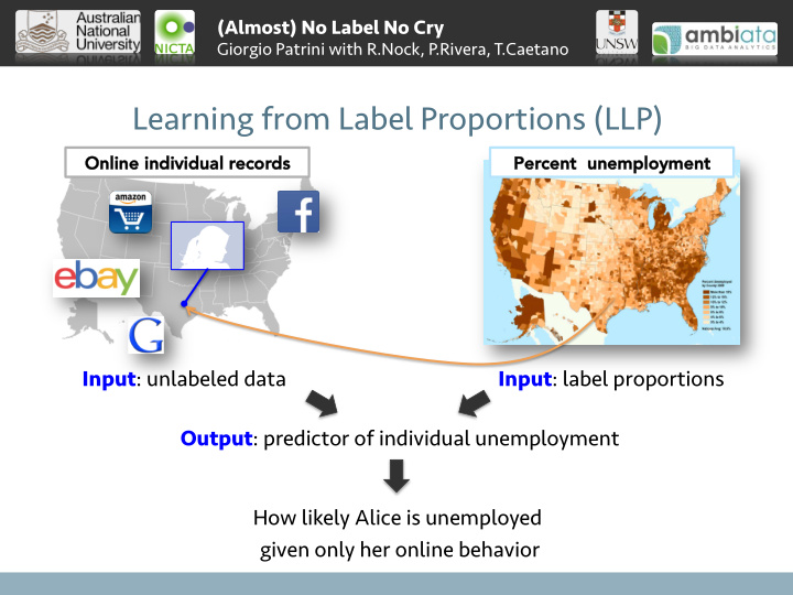 learning from label proportions llp