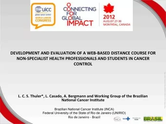 DEVELOPMENT*AND*EVALUATION*OF*A*WEB1BASED*DISTANCE*COURSE*FOR*