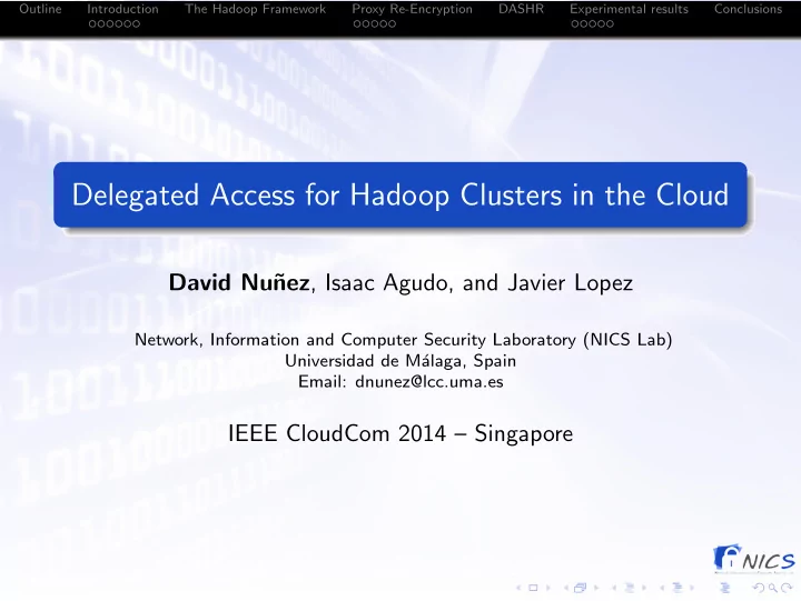 delegated access for hadoop clusters in the cloud